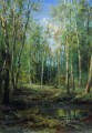 bosque de abedules 1875 paisaje clásico Ivan Ivanovich árboles